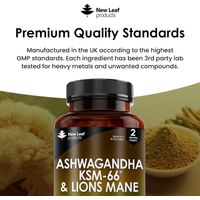 New Leaf Ashwagandha & Lions Mane Capsules